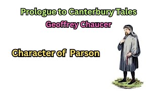 Canterbury Tales Character of Parson by Geoffrey Chaucer in UrduHindi [upl. by Rosenblum]