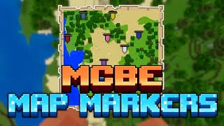 BANNER Map MARKERS in MCBE 121  Stars Map Markers Showcase [upl. by Maice]