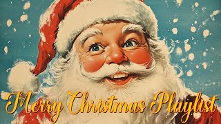 30 minutes of Merry Christmas vintage songs playlist with lyrics [upl. by Athelstan765]