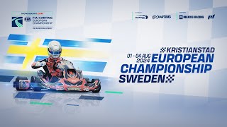 FIA Karting European Championship OKJuniorAcademy Round 4 KristianstadSweden Sunday [upl. by Aksel]