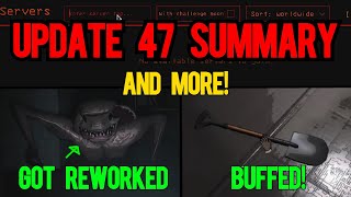 Update 47 summary Major thumper rework shovel buff patch notes  Lethal Company [upl. by Leksehcey]