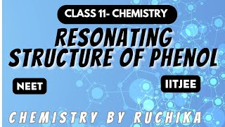 Resonating Structure of Phenol l Resonance Effect l Class11 l Neet l IITJEE [upl. by Seluj651]