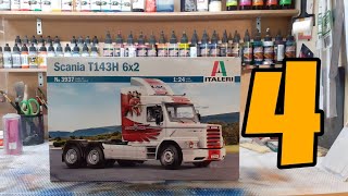 Italeri 124 Scania T143H Full Build Video Part 4 [upl. by Salakcin751]