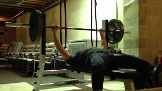 Bench press fail 225 [upl. by Ilrebmik390]