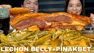 CRISPY LECHON BELLY x PINAKBET MUKBANG  PUTOK BATOK MUKBANG PHILIPPINES [upl. by Yessak]