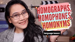 Homographs Homophones Homonyms  English Grammar [upl. by Yahsan]