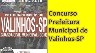 Apostila Prefeitura do Município de ValinhosSPGUARDA CIVIL MUNICIPAL [upl. by Hodosh617]