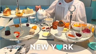 4K New York City 5th amp 6th Ave to Bryant Park Breakfast amp Tea at Tiffanys🥐🫖 2023 [upl. by Rosalia]