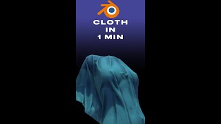 Cloth In Blender In 1 Min [upl. by Hgielah]