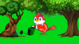 Cartoon Bird Green Screen  Bird Green Screen Video  Bird [upl. by Geralda]