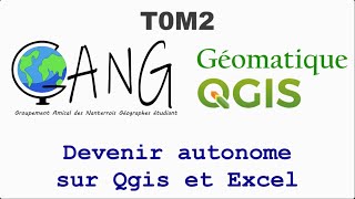 T0M2  Autonomie sur Qgis et Excel [upl. by Iliam]