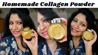 Homemade Collagen Powder For Youthful Skin Antiage SkinMake Collagen Powder at HomeDIY Collagen [upl. by Anivram]