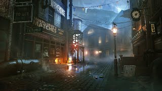 Victorian Ambience LONDONS MYSTERY  The Dark Alley  Mysterious Ambient Music with Thunderstorm [upl. by Arima156]