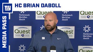 Brian Daboll on Daniel Jones  New York Giants [upl. by Maxim]