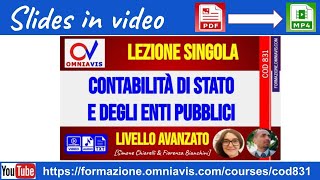 Slides in video PDFMP4 Contabilità di Stato e enti pubblici  Chiarelli  Bianchini Cod831 [upl. by Frasch]