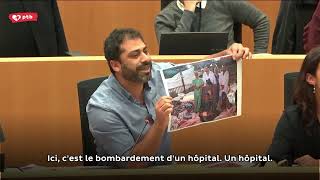 Nabil Boukili dénonce lhypocrisie du gouvernement belge face aux crimes dIsraël en Palestine Liban [upl. by Kcirdnek86]