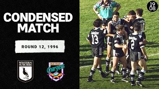 Western Suburbs Magpies vs Gold Coast Chargers  Round 12 1996  Condensed Match  NRL [upl. by Elyod]