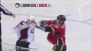 Patrick Bordeleau vs Brian McGrattan Mar 27 2013 [upl. by Mamie401]