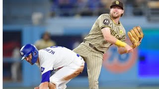 ドジャースまさかのトリプルプレーで試合終了 逆転負け…今後のパドレスとの優勝決定の行方は… [upl. by Niuqauj]