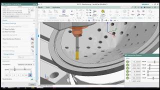 Siemens NX 5 AXIS DRILLING maltiaxisdrilling seimenscam [upl. by Huberto]