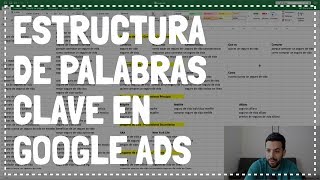 Palabras Clave Cómo Crear La Estructura ideal en Google Ads Caso Práctico [upl. by Nahshunn174]