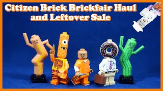 Citizen Brick Brickfair Virginia 2023 Custom Lego Haul and Leftover Sale Minifigs [upl. by Aldarcie]