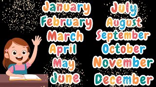 Twelve Months Song for Kids 🎵 Learn All the Months in a Fun Way 🌟 [upl. by Estevan801]