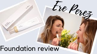 Ere Perez Oat Milk Foundation Review  Natural Makeup Review [upl. by Atinet423]