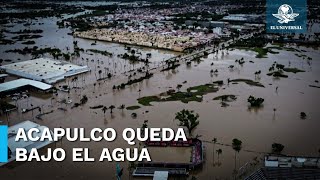 Así luce desde el aire Acapulco municipio devastado por el huracán John [upl. by Bastien348]