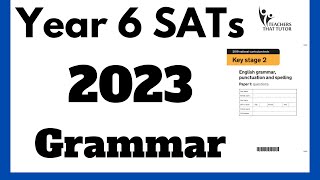 SATs Grammar Test 2023  How to prepare what you need to know [upl. by Llarret]