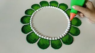 Easy and quick rangoli design [upl. by Nisa]