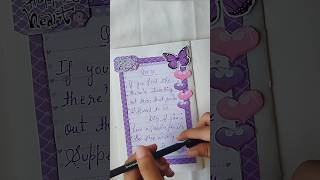 Journal ideas🌸😊Purple theme💜🤗aestheticjournaldiy bulletjournalsatisfyingvideoNishatFirdos [upl. by Hurwit673]