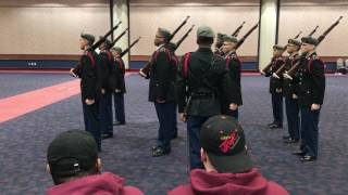 Union HS Army JROTC Armed Regulation Performance at Army Drill Nationals 2017 [upl. by Artcele435]