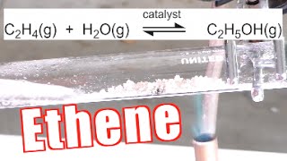 How to Make Ethene Ethylene  Catalytic Dehydration of Ethanol [upl. by Mohorva]