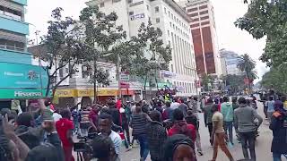 AntiGovernment protests in Nairobi CBD [upl. by Hakvir]