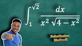 Integral of 1  x2 sqrt4  x2 from 1 to √2 [upl. by Stafford763]