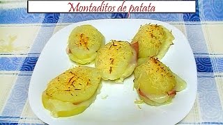 Montaditos de patata  Receta de Cocina en Familia [upl. by Greene368]