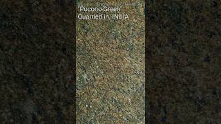 Stone Industry Jewels 15 Pocono Green India petrology graniteslabs granitecountertop [upl. by Yerok]