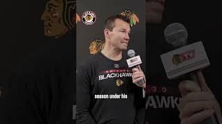 Hear from Luke Richardson ahead of tonights season opener in Utah  Chicago Blackhawks [upl. by Eleon]