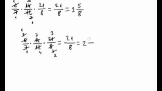 Množenje razlomaka  07  više faktora [upl. by Eivod]