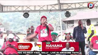 NDC HO WEST FINAL RALLY LIVE IN TSITO AWUDOME [upl. by Soinotna729]