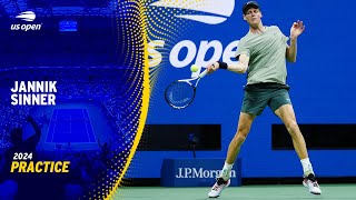 LIVE  Jannik Sinner  Practice Session  2024 US Open [upl. by Burwell]