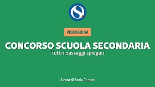 VIDEO TUTORIAL  Concorso scuola secondaria come fare la domanda tutti i passaggi spiegati [upl. by Teerprah]