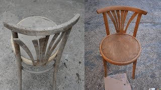 Thonet Mundus 1941  Chair Restoration [upl. by Papotto940]