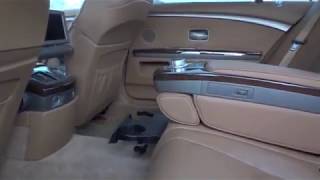 2008 BMW 750 LI REAR ENTERTAINMENT SYSTEM [upl. by Annoyt]