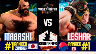 RANKED matches SF6 ▰ ITABASHI ZANGIEF VS LESHAR ED ▰ High Level Gameplay streetfighter6 [upl. by Awuhsoj]