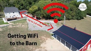 Getting Wifi to an outbuilding or barn  Adalov wireless bridge setup [upl. by Aysab]