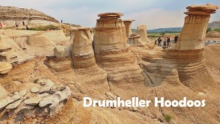 DRUMHELLER Hoodoos Hiking in Alberta 4K🇨🇦 CANADA Travel [upl. by Worthington]