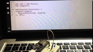 Espruino on ESP8266 LED blink [upl. by Nitram]