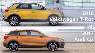 2018 Volkswagen TRoc vs 2017 Audi Q2 technical comparison [upl. by Terryn]